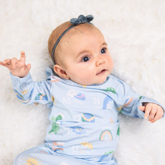 Lemon Loves Layette Olivia Romper for Newborns and Baby Girls in Pink